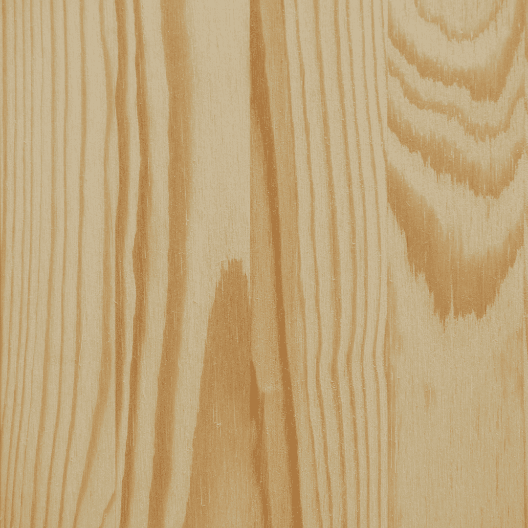 Close-up sample of light yellow pine wood grain with natural pale swirls.